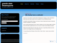 Tablet Screenshot of granitestatetheatresports.wordpress.com