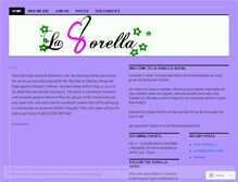 Tablet Screenshot of lasorellasocial.wordpress.com