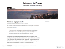 Tablet Screenshot of lebanoninfocus.wordpress.com