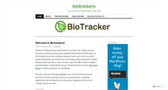 Desktop Screenshot of biotrackers.wordpress.com