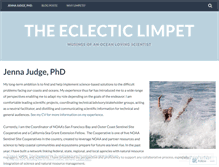 Tablet Screenshot of eclecticlimpet.wordpress.com