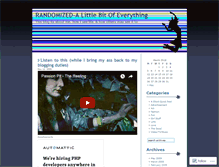 Tablet Screenshot of berandomized.wordpress.com