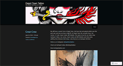 Desktop Screenshot of depottowntattoo.wordpress.com