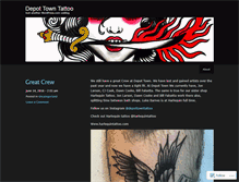 Tablet Screenshot of depottowntattoo.wordpress.com