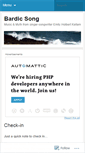 Mobile Screenshot of bardicsong.wordpress.com