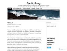 Tablet Screenshot of bardicsong.wordpress.com