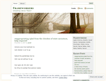 Tablet Screenshot of frameworkers.wordpress.com