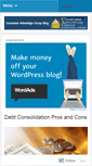 Mobile Screenshot of debtfreecag.wordpress.com