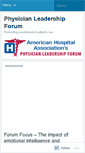 Mobile Screenshot of ahaphysicianforum.wordpress.com