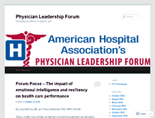 Tablet Screenshot of ahaphysicianforum.wordpress.com