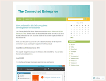 Tablet Screenshot of connectedenterprise.wordpress.com