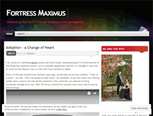 Tablet Screenshot of fortressmaximus.wordpress.com