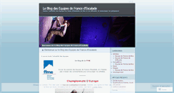 Desktop Screenshot of equipedefrancedescalade.wordpress.com
