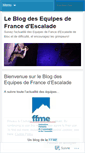 Mobile Screenshot of equipedefrancedescalade.wordpress.com