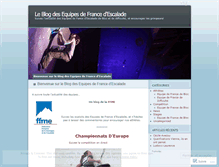 Tablet Screenshot of equipedefrancedescalade.wordpress.com