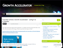 Tablet Screenshot of growthaccelerator.wordpress.com