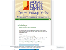 Tablet Screenshot of ozarkfolkcenter.wordpress.com