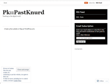 Tablet Screenshot of pastknurd.wordpress.com