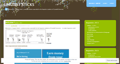 Desktop Screenshot of linguiststicks.wordpress.com