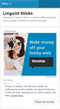 Mobile Screenshot of linguiststicks.wordpress.com