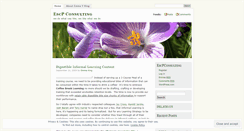Desktop Screenshot of escpconsulting.wordpress.com