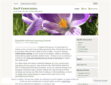 Tablet Screenshot of escpconsulting.wordpress.com