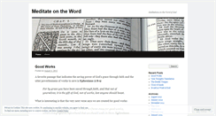 Desktop Screenshot of meditateontheword.wordpress.com