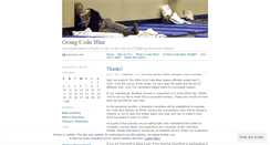 Desktop Screenshot of goingcodeblue.wordpress.com