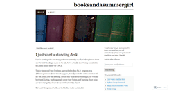 Desktop Screenshot of booksandasummergirl.wordpress.com