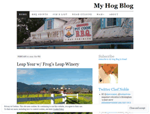 Tablet Screenshot of myhogblog.wordpress.com