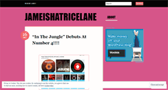 Desktop Screenshot of jameishatricelane.wordpress.com