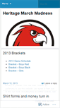 Mobile Screenshot of heritagemarchmadness.wordpress.com