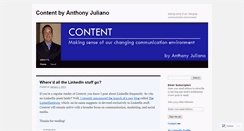 Desktop Screenshot of anthonyjuliano.wordpress.com