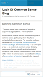 Mobile Screenshot of lackcommonsense.wordpress.com