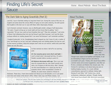 Tablet Screenshot of findinglifessecretsauce.wordpress.com