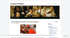 Desktop Screenshot of praxisliturgica.wordpress.com