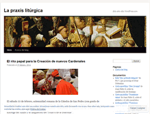 Tablet Screenshot of praxisliturgica.wordpress.com