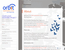 Tablet Screenshot of compulsivehoardingproject.wordpress.com