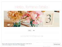 Tablet Screenshot of hellofemmefatale.wordpress.com