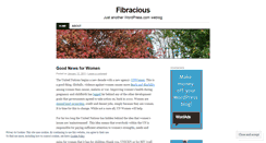 Desktop Screenshot of fibracious.wordpress.com