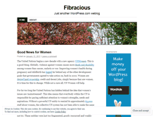 Tablet Screenshot of fibracious.wordpress.com