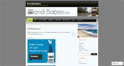 Desktop Screenshot of bondibabies.wordpress.com