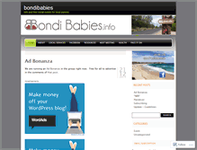 Tablet Screenshot of bondibabies.wordpress.com