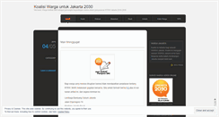 Desktop Screenshot of koalisijakarta2030.wordpress.com