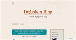 Desktop Screenshot of degiskenblog.wordpress.com
