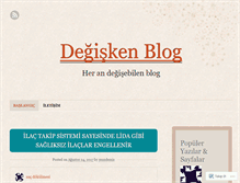 Tablet Screenshot of degiskenblog.wordpress.com