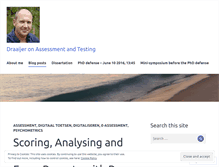 Tablet Screenshot of draaijeronassessmentandtesting.wordpress.com