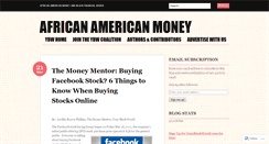 Desktop Screenshot of africanamericanmoney.wordpress.com