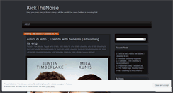 Desktop Screenshot of kickthenoise.wordpress.com