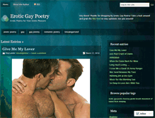 Tablet Screenshot of eroticpoetry.wordpress.com